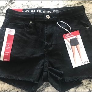 Brand New Black jean shorts